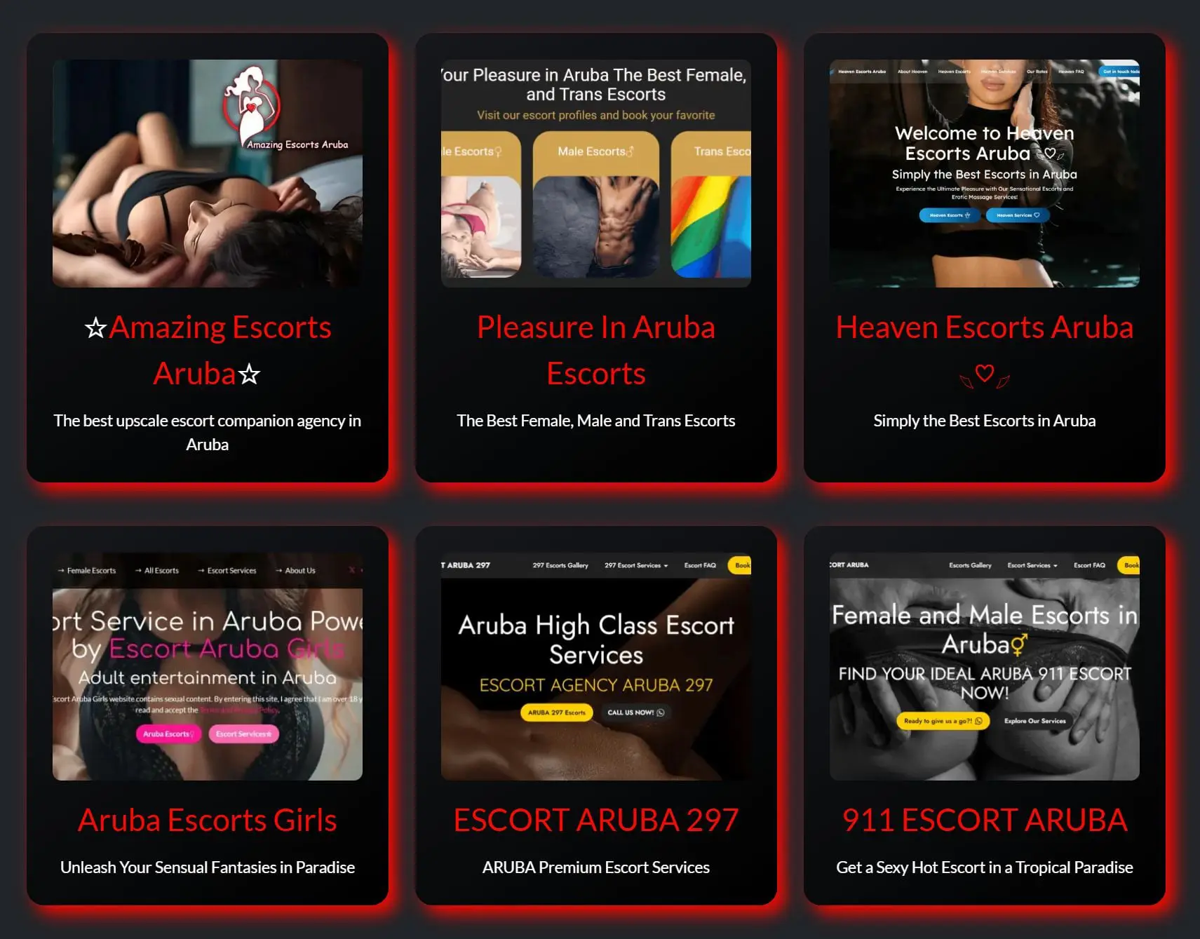 Caribbean, Aruba Escorts Classifieds